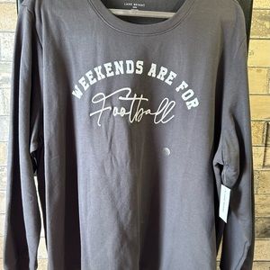 Lane Bryant Weekends Are For Football Sweatshirt - Size 22/24